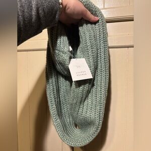 LC Lauren Conrad Seafoam Knit Scarf NEW NWT